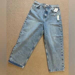 We The Free Blue Denim Dad Jeans